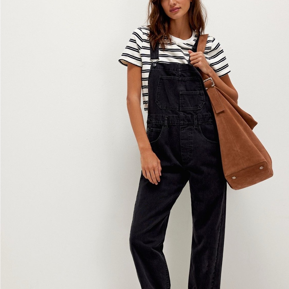 We the Free Ziggy Overalls in Mineral Black